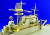 Eduard Accessories Flugzeugträger USS Hornet CV 8 Fotoätzsatz für Reling - korlátok – fotómaratott részletező készlet