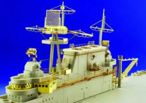 Eduard Accessories Flugzeugträger USS Hornet CV 8 Fotoätzsatz für Reling - korlátok – fotómaratott részletező készlet