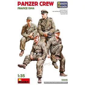   MiniArt Panzer Crew. France 1944. Resin Heads – 1:35 figura makett