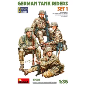   MiniArt German Tank Riders Set 1. Resin Heads – 1:35 figura makett