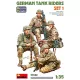 MiniArt German Tank Riders Set 1. Resin Heads – 1:35 figura makett