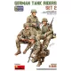 MiniArt German Tank Riders Set 2. Resin Heads – 1:35 figura makett