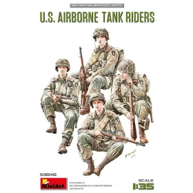 MiniArt U.S. Airborne Tank Riders – 1:35 figura makett