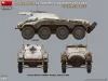 MiniArt Sd.Kfz.234/3 Schwerer Panzerspähwagen Stummel Late – 1:35 harcjármű makett