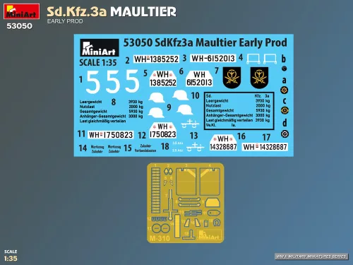 MiniArt Sd.Kfz.3a Maultier. Early Prod – 1:35 teherautó makett