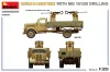 MiniArt German 3t Cargo Truck with  MG 151/20 Drilling – 1:35 teherautó makett