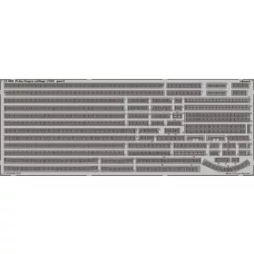   Eduard Accessories Prinz Eugen railings for Trumpeter - fotómaratott korlát- és fedélzetrészletek