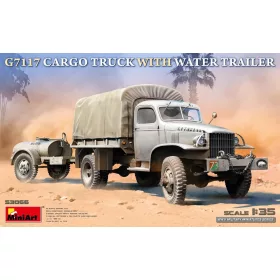   MiniArt G7117 Cargo Truck with Water Trailer – 1:35 teherautó makett