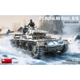   MiniArt Pz.Kpfw.III Ausf. D/B with Crew – 1:35 harcjármű makett