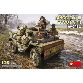   MiniArt Dingo Mk. III Scout Car w/ Crew – 1:35 harcjármű makett