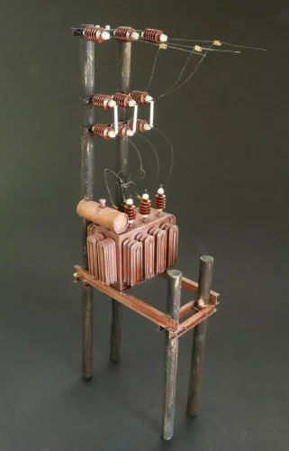 Plus Model Transormer station – dioráma építmény makett