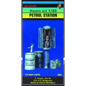 Plus Model Tankstelle – dioráma építmény makett