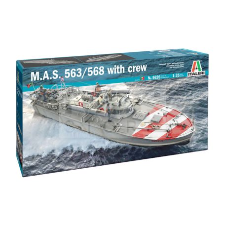 Italeri M.A.S. 563/568 with crew 1:35 hajó makett 5626IT