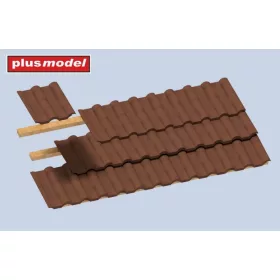   Plus Model Roof tiles corrugated 84 pcs – dioráma kellék makett