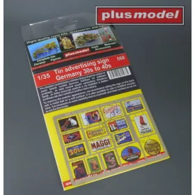   Plus Model Tin advertising sign Germany – dioráma kellék makett
