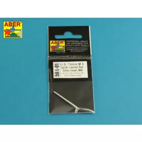   Aber Models U.S. 75mm M3 tank barrel for Sherman M4 - amerikai 75 mm-es M3 harckocsi-lövegcső