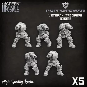 Green Stuff World Veteran Troopers Bodies