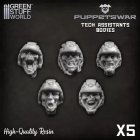 Green Stuff World Zombie Troopers heads