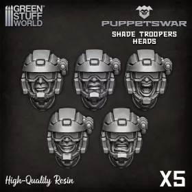 Green Stuff World PuppetsWar - Shade Troopers Heads