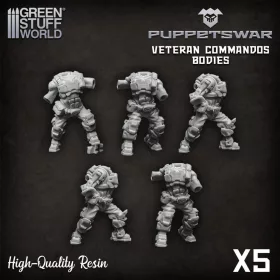 Green Stuff World Veteran Commandos Bodies