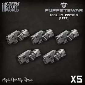 Green Stuff World Assault Pistols - Left