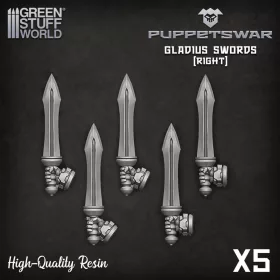 Green Stuff World Gladius Swords - Right