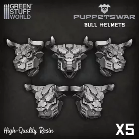 Green Stuff World Bull Helmets