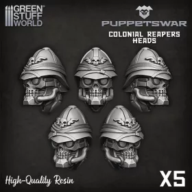 Green Stuff World Colonial Reapers Heads