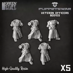 Green Stuff World Veteran Officers Bodies