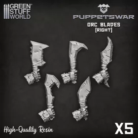 Green Stuff World Orc Blades - Right