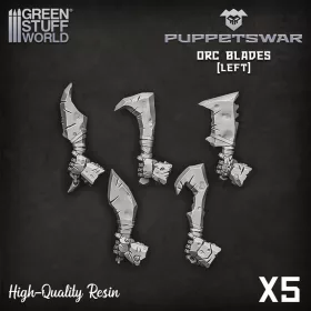 Green Stuff World Orc Blades - Left