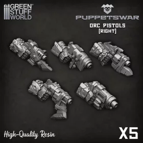 Green Stuff World Orc Pistols - Right