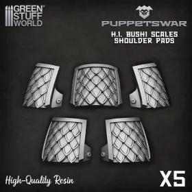 Green Stuff World Bushi Scales shoulder pads 2