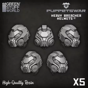 Green Stuff World Heavy Breacher Helmets