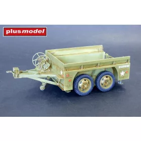Plus Model US trailer M13 tandem axle – járműmakett