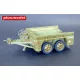 Plus Model US trailer M13 tandem axle – járműmakett