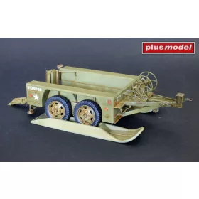 Plus Model US trailer M18 tandem axle – járműmakett