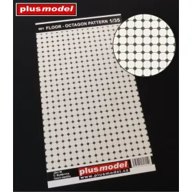   Plus Model Floor – octagon pattern – dioráma kellék makett