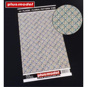   Plus Model Floor – floral pattern – dioráma kellék makett