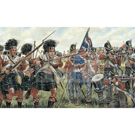 Italeri English and Scottish infantry 1:72 figura makett 6058IT