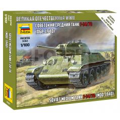 Zvezda Soviet Medium Tank T-34/76 makett 1:100 (6101Z)