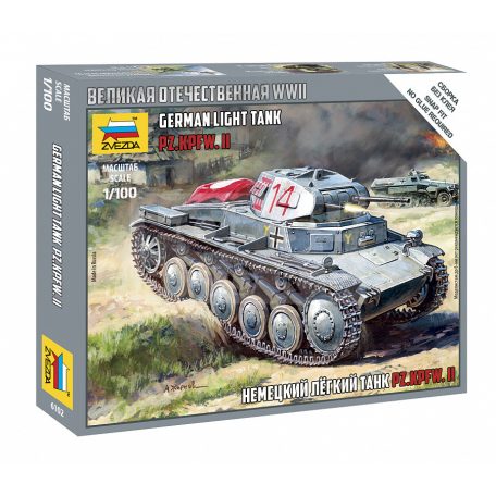 Zvezda German Panzer II makett 1:100 (6102Z)