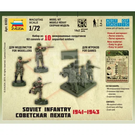 Zvezda Sovielt Infantry 1941. makett 1:72 (6103Z)