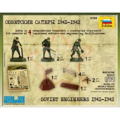 Zvezda Soviet Engineers 1941-1942 makett 1:72 (6108Z)