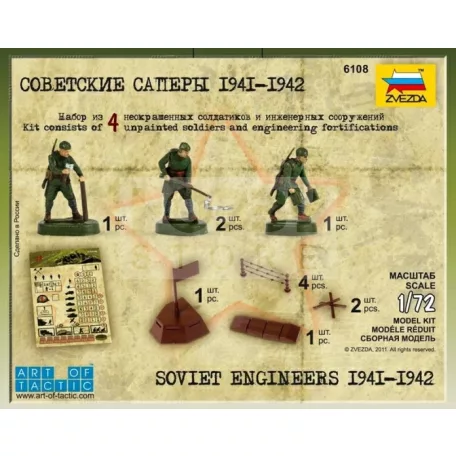 Zvezda Soviet Engineers 1941-1942 makett 1:72 (6108Z)