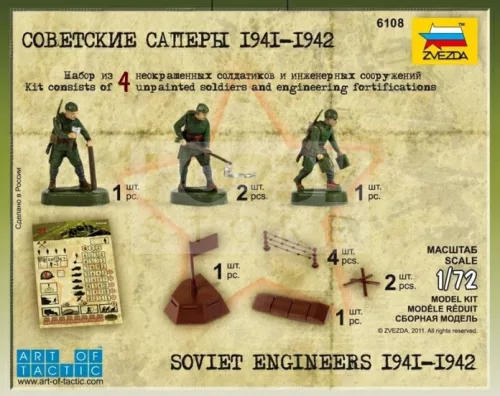 Zvezda Soviet Engineers 1941-1942 makett 1:72 (6108Z)