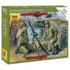 Zvezda Soviet 82 mm Mortar with Crew makett 1:72 (6109Z)