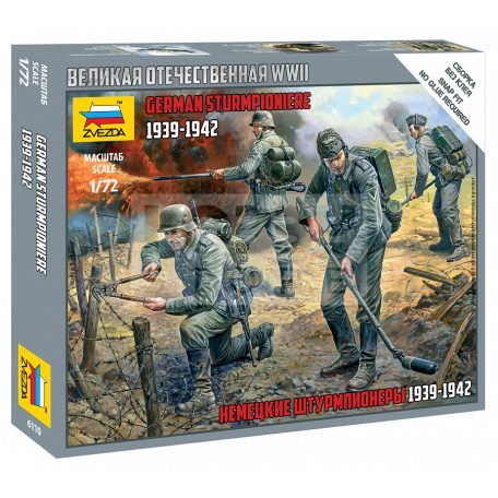 Zvezda German Sturmpioniere 1939-1942 makett 1:72 (6110Z)