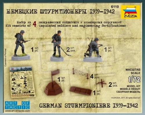Zvezda German Sturmpioniere 1939-1942 makett 1:72 (6110Z)