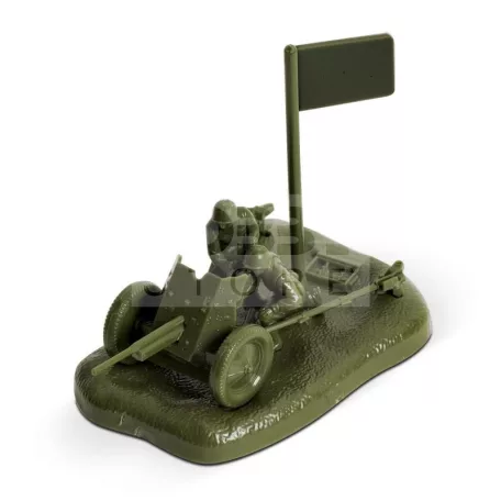Zvezda Soviet 45 mm Anti-Tank Gun with Crew makett 1:72 (6112Z)
